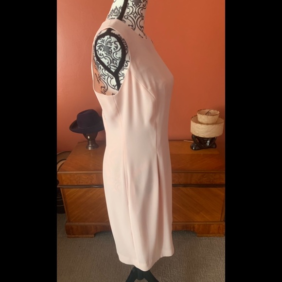 Vintage Two Piece Baby Pink Dress and Jacket Maggy London By Kenneth Nolan - Picture 10 of 13